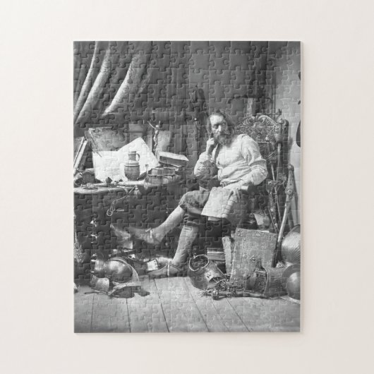 Don Quichote in seiner Studie Puzzle (Vertikal)