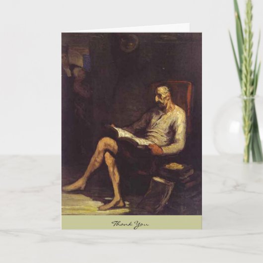 Don Quichote Lesung Dankeskarte (Vorderseite)