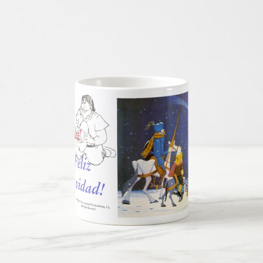 DON QUICHOTE - Navidad/Weihnachten! Tasse Taza (Mittel)