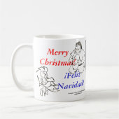 DON QUICHOTE - Navidad/Weihnachten! Tasse Taza (Links)