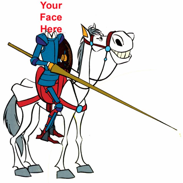 DON QUICHOTE Schablone Freistehende Fotoskulptur (Vorne)