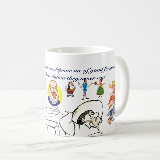 DON QUICHOTE u. FREUNDE (400 Jahre) Kaffeetasse (VorderseiteRechts)