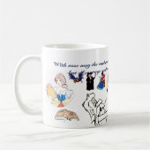 DON QUICHOTE u. FREUNDE (400 Jahre) Kaffeetasse (Links)