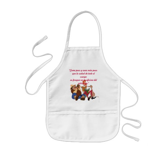DON QUICHOTE u. SANCHO - "kommen das delantal Kinderschürze (Vorne)