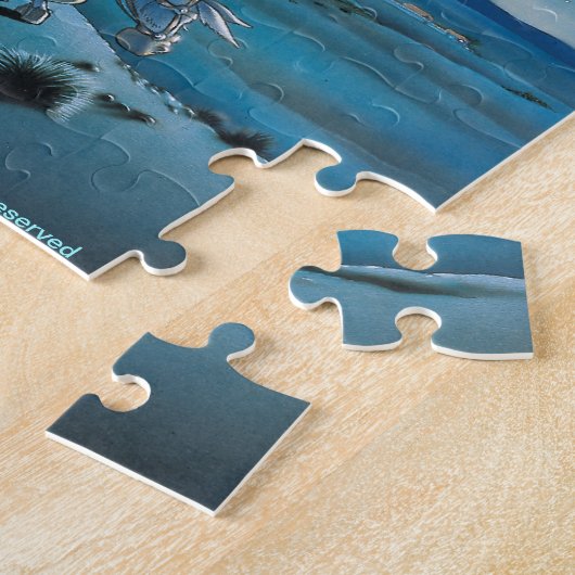 Don Quichote u. Sancho - zackiger Cartoon Puzzle (Seite)