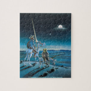 Don Quichote u. Sancho - zackiger Cartoon Puzzle