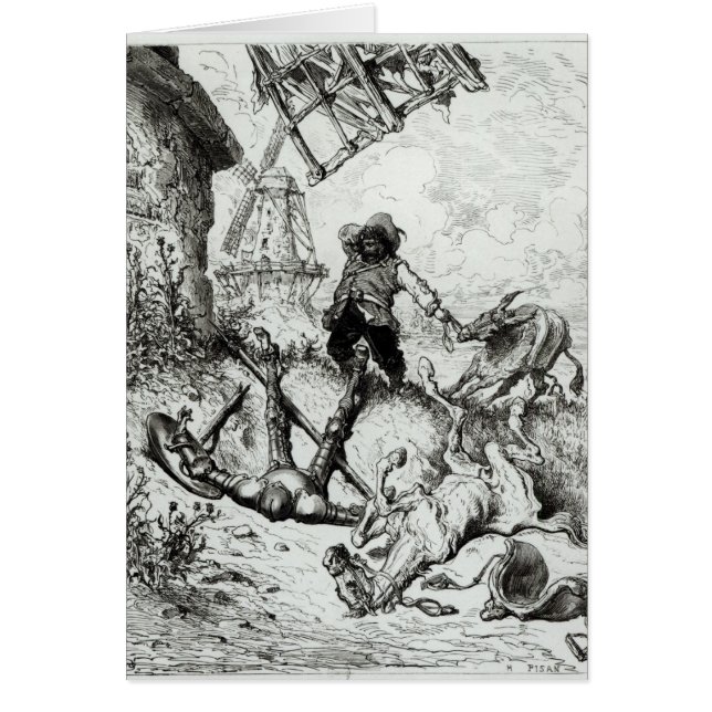 Don Quichote und die Windmühlen (Vorne)