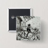 Don Quichote und die Windmühlen Button (Vorne & Hinten)