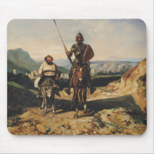 Don Quichote und Sancho Mousepad