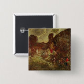 Don Quichote und Sancho Panza, c.1865 Button (Vorne & Hinten)