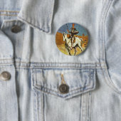 Don Quichote und Sancho Panza durch Daumier Honoré Button (Beispiel)