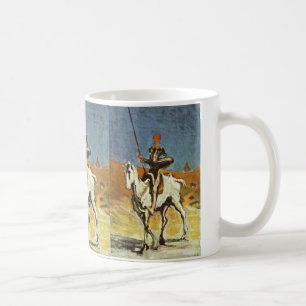 Don Quichote und Sancho Panza durch Daumier Honoré Kaffeetasse