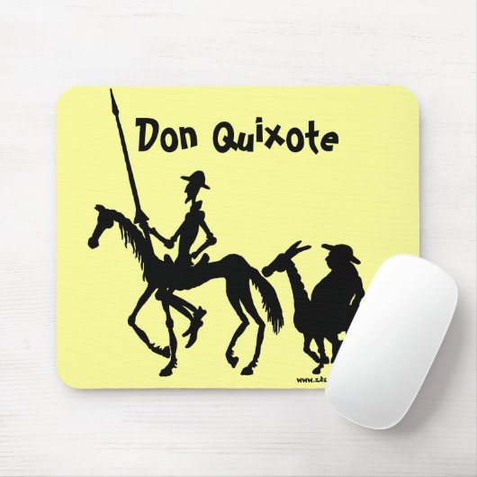 Don Quichote und Sancho Panza grafische Kunst Mousepad (Mit Mouse)