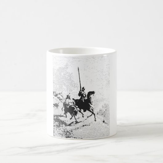 Don Quichote und Sancho Panza Kaffeetasse (Mittel)
