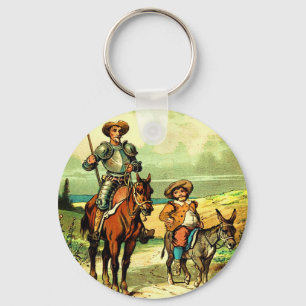 Don Quichote und Sancho Panza Schlüsselanhänger
