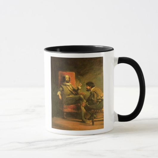 Don Quichote und Sancho Panza Tasse (Rechts)