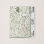 Don Quichote Weg Karte - Cervantes-Unterzeichnung Puzzle (Vertikal)