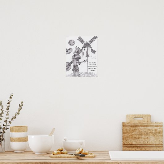 Don Quijote de La Mancha Poster (Küche)