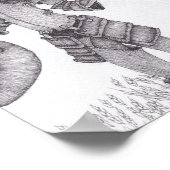 Don Quijote de La Mancha Poster (Ecke)