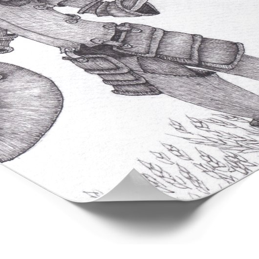 Don Quijote de La Mancha Poster (Ecke)