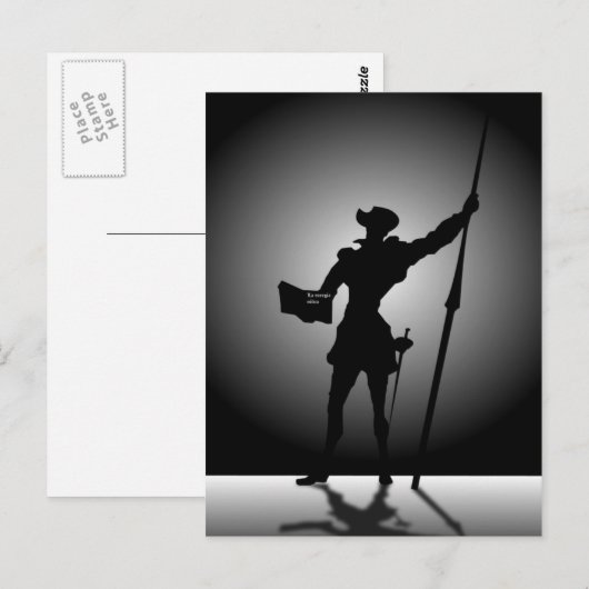 Don Quijote Postkarte (Vorne/Hinten)