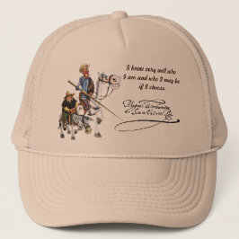 DON QUIJOTE, SANCHO, Cervantes Gorra visera Truckerkappe