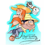 DON QUIJOTE, SANCHO, ROCINANTE y RUCIO by Cervante Fotoskulptur Magnet<br><div class="desc">The Cartoon animation series "DON QUIXOTE OF LA MANCHA" was first seen on TV back in 1979, since then, it has been aired by TV stationen around the globe. Don Quixote was first published in 1605 and it's auffällig in a second part was published in 1615. Our magnets commemorate both...</div>