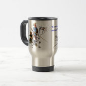 DON QUIJOTE, SANCHO, Taza - Cervantes-Tasse Reisebecher (Vorderseite Links)