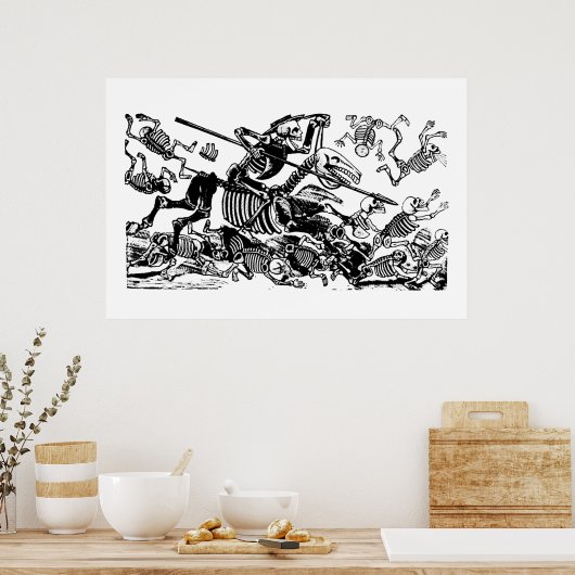 Don Quijote von José Guadalupe Posada Poster (Küche)