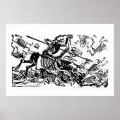 Don Quijote von José Guadalupe Posada Poster (Vorne)