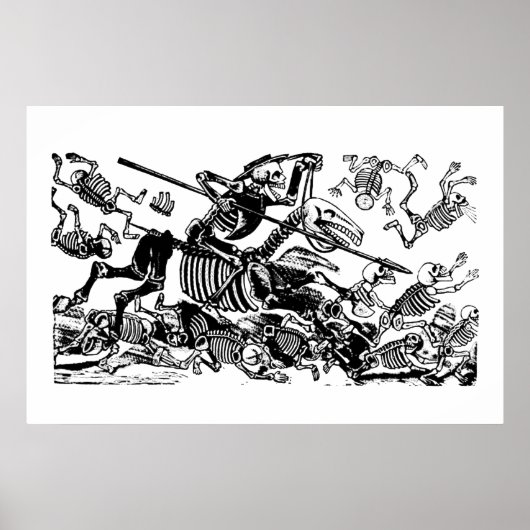 Don Quijote von José Guadalupe Posada Poster (Vorne)