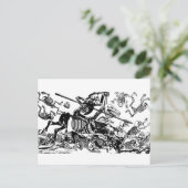 Don Quijote von José Guadalupe Posada Postkarte (Stehend Vorderseite)