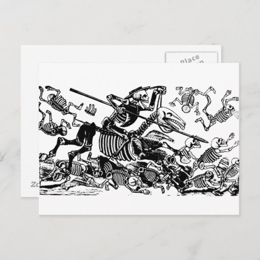 Don Quijote von José Guadalupe Posada Postkarte (Vorne/Hinten)