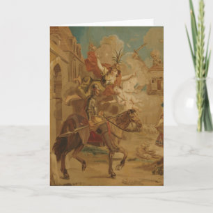 Don Quijote, von Torheit geleitet, 18. Jahrhundert Karte