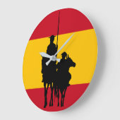 Don Quixote 2 Große Wanduhr (Winkel)