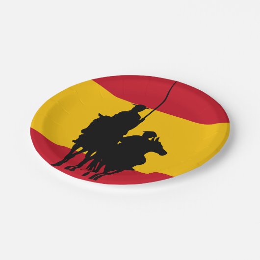 Don Quixote 2 Pappteller (Schrägansicht)