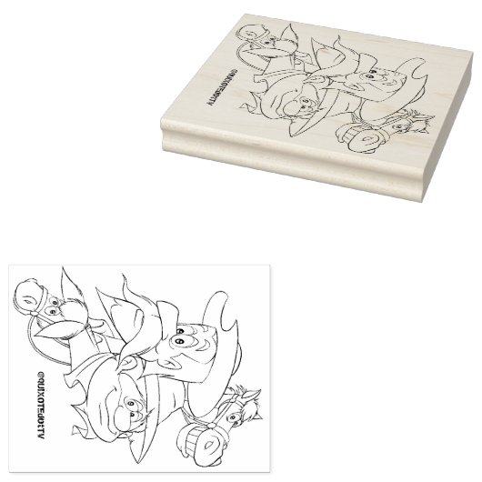 Don Quixote & Freunde Gummistempel (Stempel)