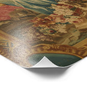 Don Quixote Guided by Folly, 18th century tapestry Fotodruck (Ecke)