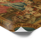 Don Quixote Guided by Folly, 18th century tapestry Poster (Ecke)