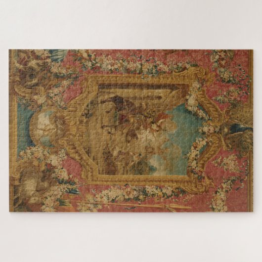 Don Quixote Guided by Folly, 18th century tapestry Puzzle (Horizontal)
