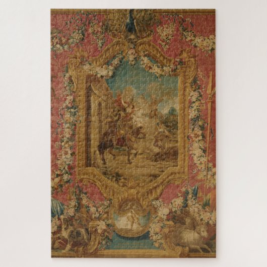 Don Quixote Guided by Folly, 18th century tapestry Puzzle (Vertikal)