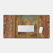 Don Quixote Guided by Folly, 18th century tapestry Schreibtischunterlage (Tastatur & Maus)