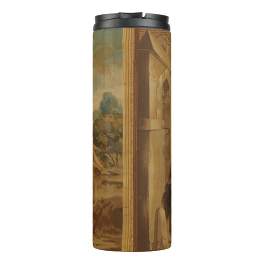 Don Quixote Guided by Folly, 18th century tapestry Thermosbecher (Rückseite)