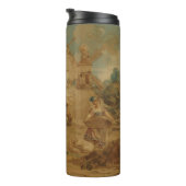 Don Quixote Guided by Folly, 18th century tapestry Thermosbecher (Nach rechts gedreht)