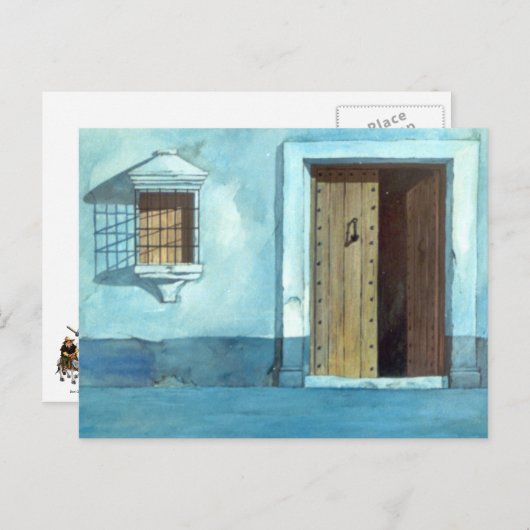 DON QUIXOTE - Hintergrund der Animation von Cartoo Postkarte (Vorne/Hinten)