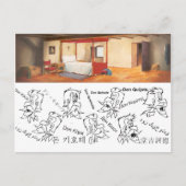 DON QUIXOTE - Hintergrund der Animation von Cartoo Postkarte (Vorderseite)