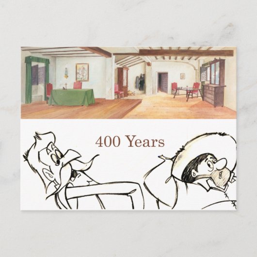 DON QUIXOTE - Hintergrund der Animation von Cartoo Postkarte (Vorderseite)