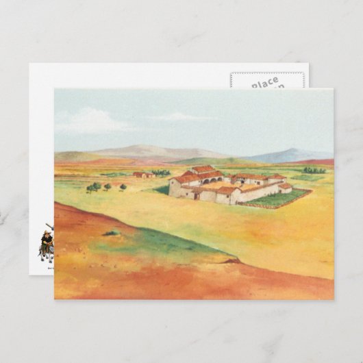 DON QUIXOTE - Hintergrund der Animation von Cartoo Postkarte (Vorne/Hinten)