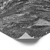 Don Quixote in der Forstgravur Poster (Ecke)