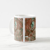 Don Quixote in Rust und Green Tiled Kaffeetasse (Vorderseite Links)
